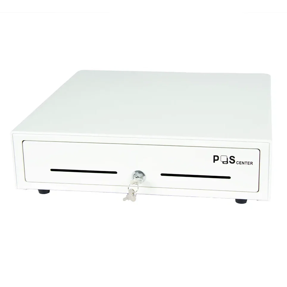 Денежный ящик POScenter 16K5 410x420x100 распайка для "Epson/АТОЛ, без датчика открытой крышки", белый