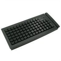 Программируемая клавиатура Posiflex KB-6600U-B черная c ридером магнитных карт на 1-3 дорожки