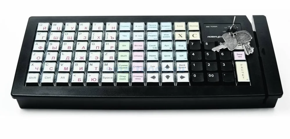 Программируемая клавиатура Posiflex KB-6600U-B черная