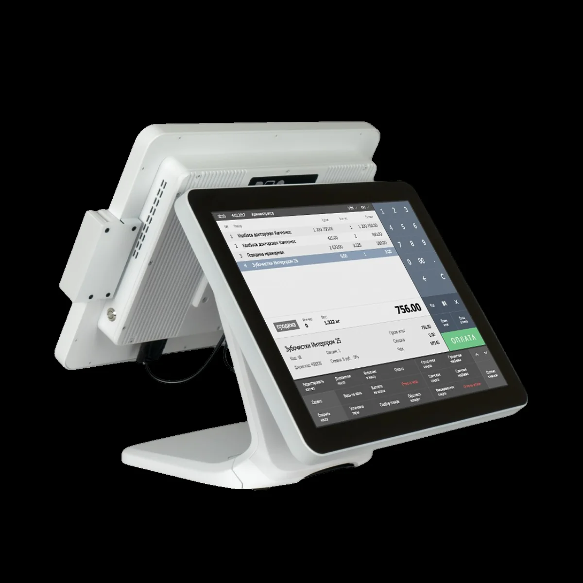 Монитор покупателя 15" с установочным комплектом для POS101-15/POS101-17 БЕЛЫЙ