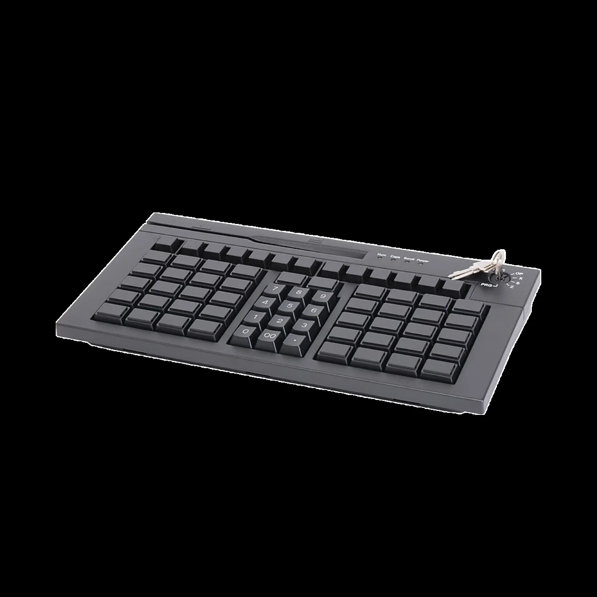 Клавиатура программируемая Poscenter S67B (мод. 63 клавиши, MSR, ключ, USB, 3,0 м.), черная