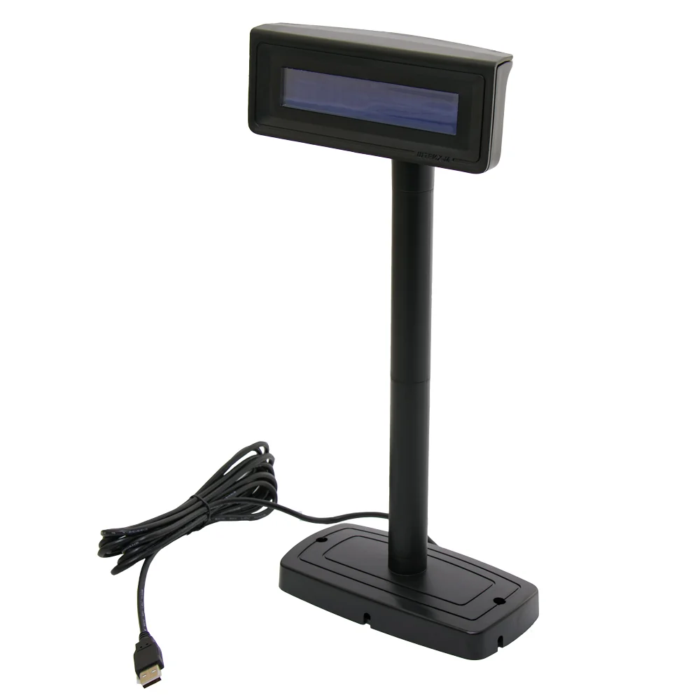 Дисплей покупателя ШТРИХ-Т D3 (USB, LCD 2x20, стойка), черный